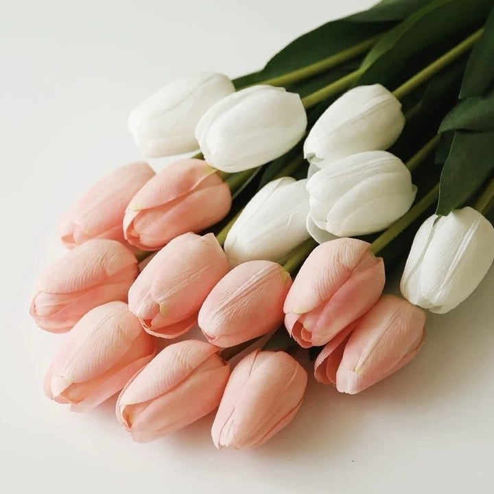 Realistic Artificial Tulip Flower Bouquet