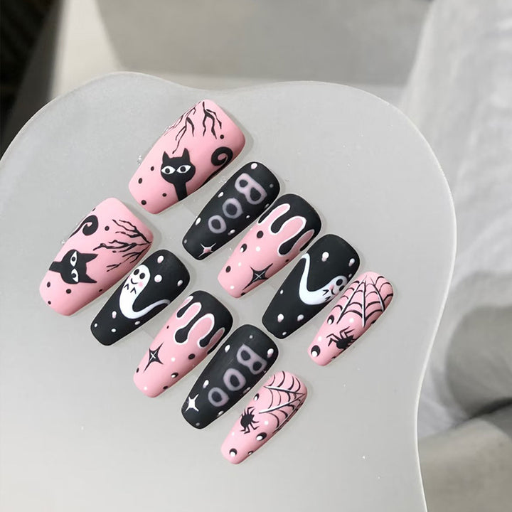 Halloween-Themed Artistic Press-On Nail Collection