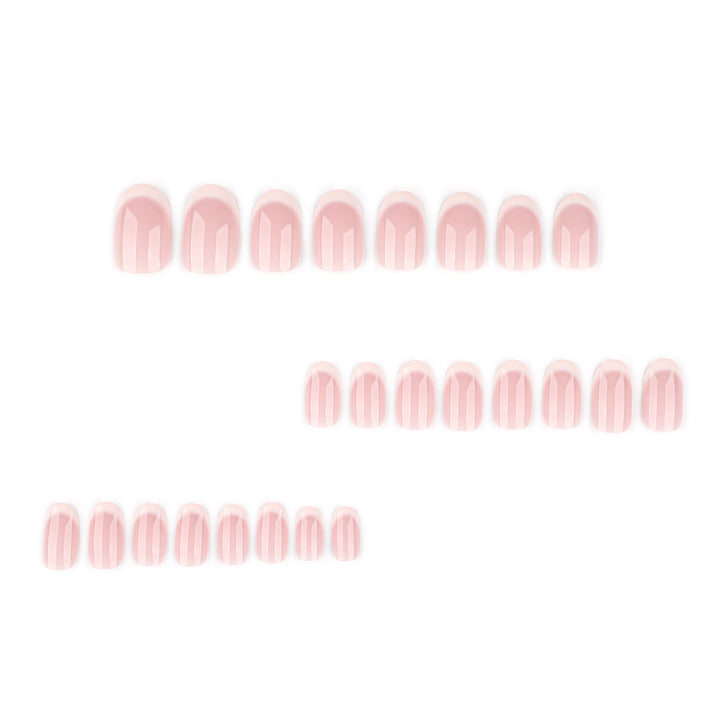 Elegant stiletto nails with classic French tip Kalsten