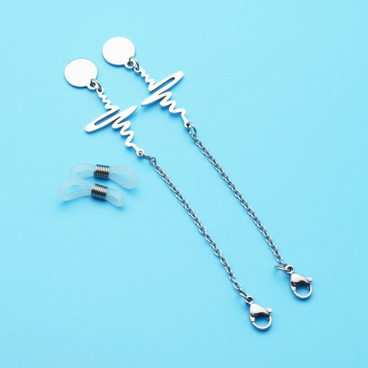 Stylish Heartbeat Design Dangle Earrings Kalsten