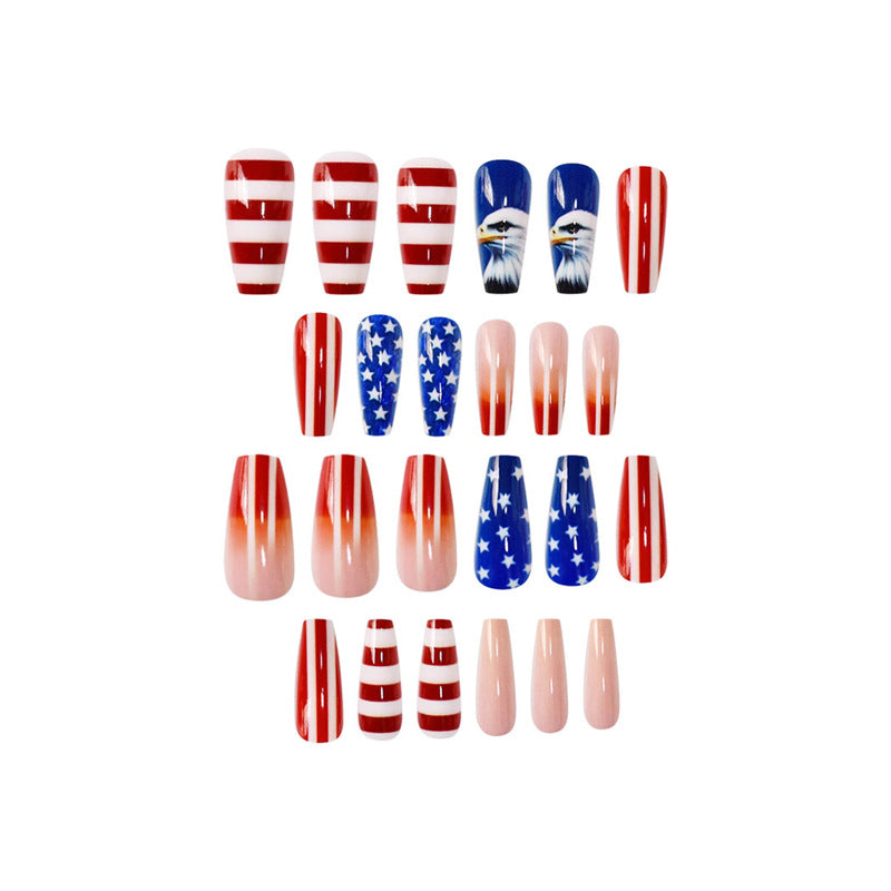Patriotic Themed Press-On Nail Art Kalsten