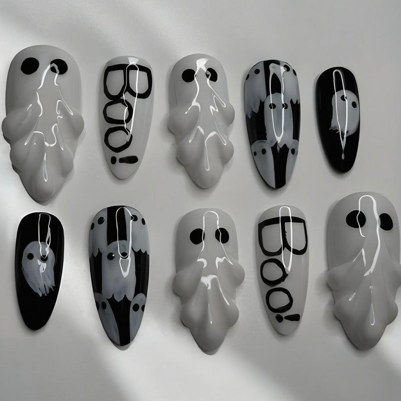 Halloween Nail Art Set with Spooky Designs and Gliding Design Kalsten