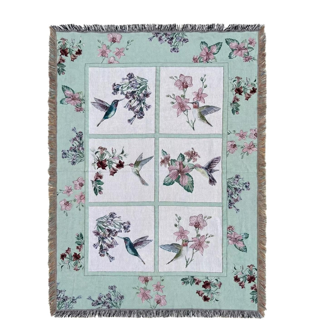 Elegant Floral Throw Blanket