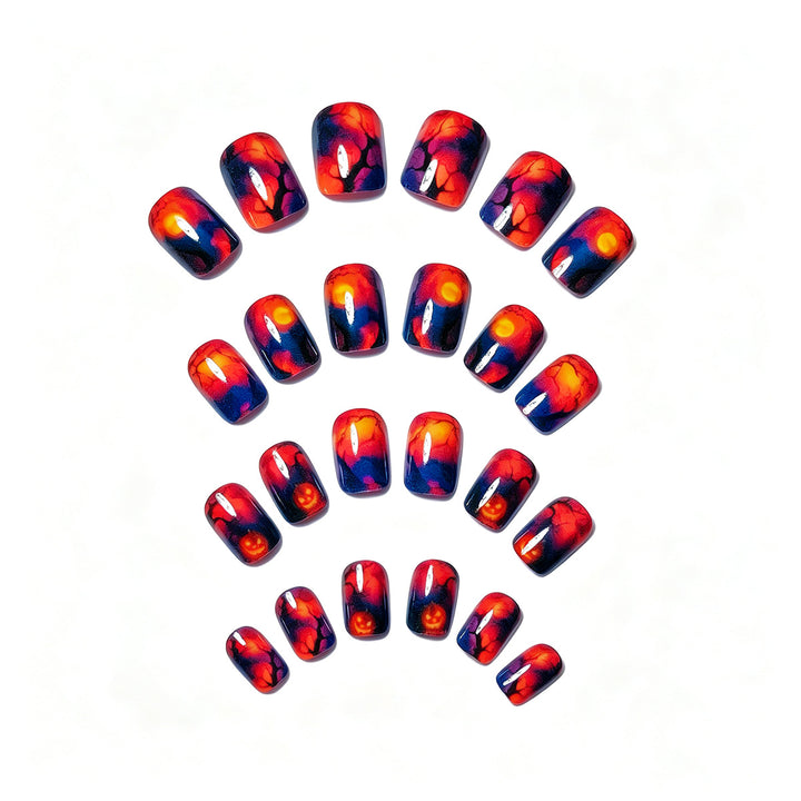 Creative artificial nails with celestial moon and star motif Kalsten
