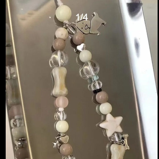 Dog-Themed Charm Beaded Bracelet Kalsten