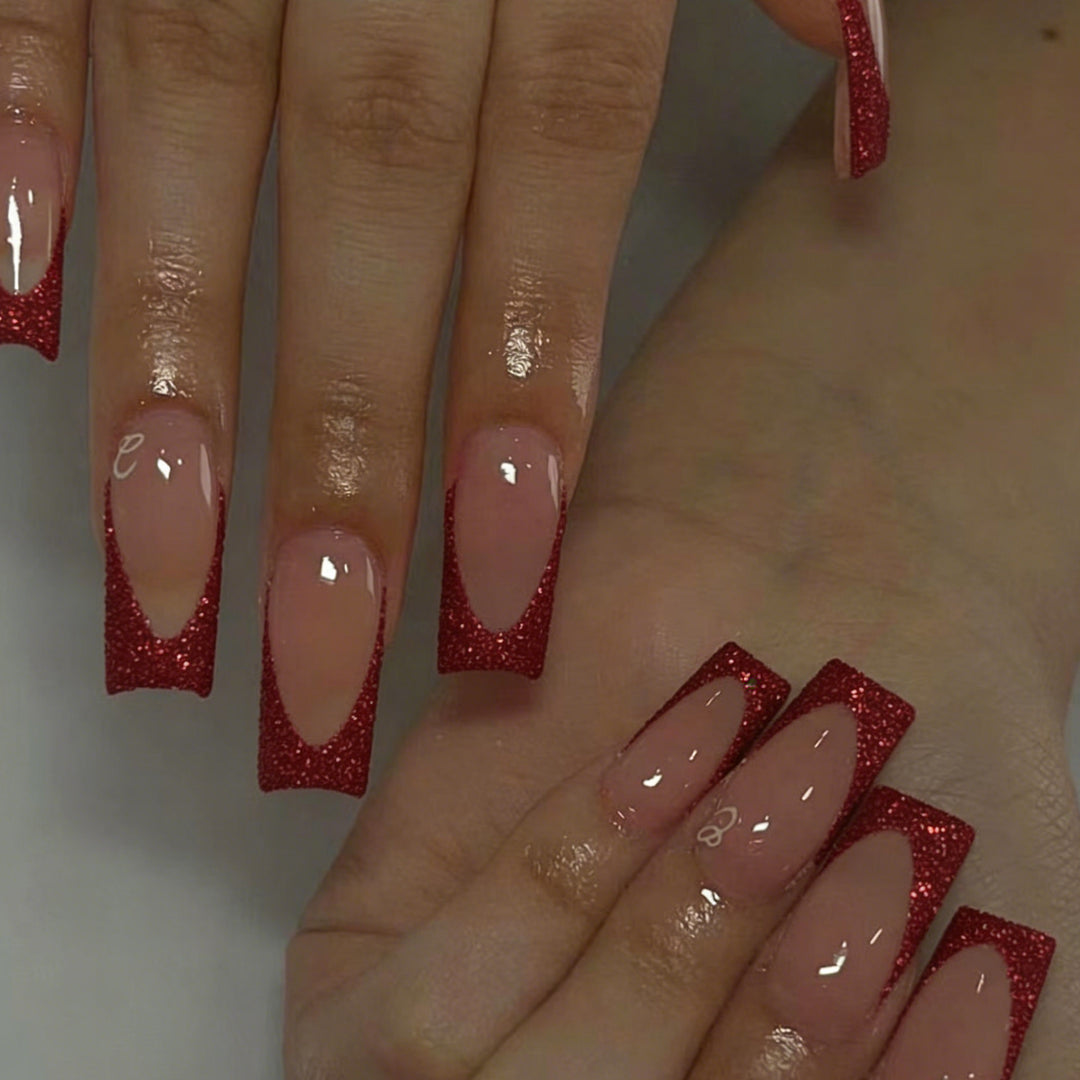 Glitter Tip Stiletto Press-On Nail Set Kalsten