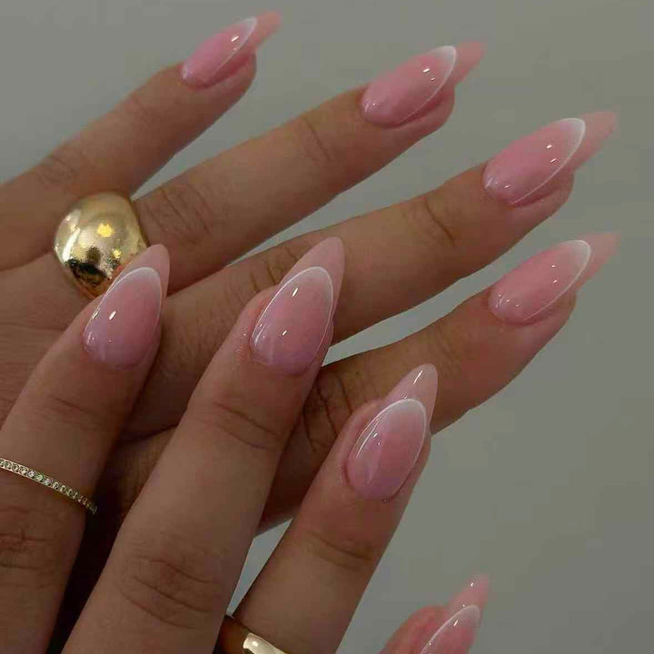 Luxurious artificial nail set with elegant French design Kalsten