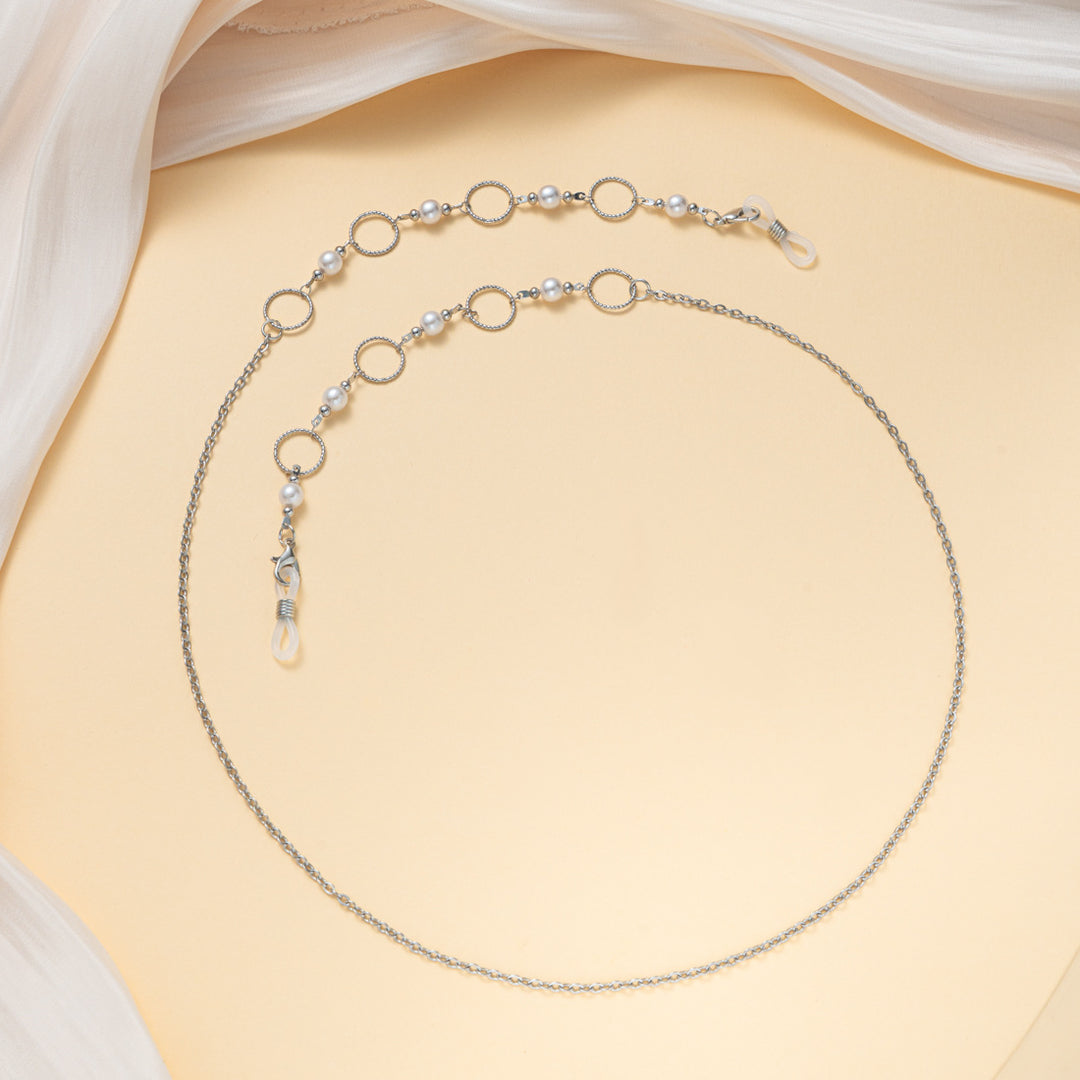 Pearlescent and Chain Eyewear Necklace Kalsten