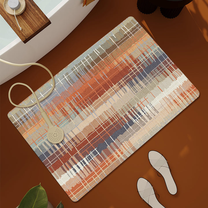 Textured Patterned Bath Mat Kalsten