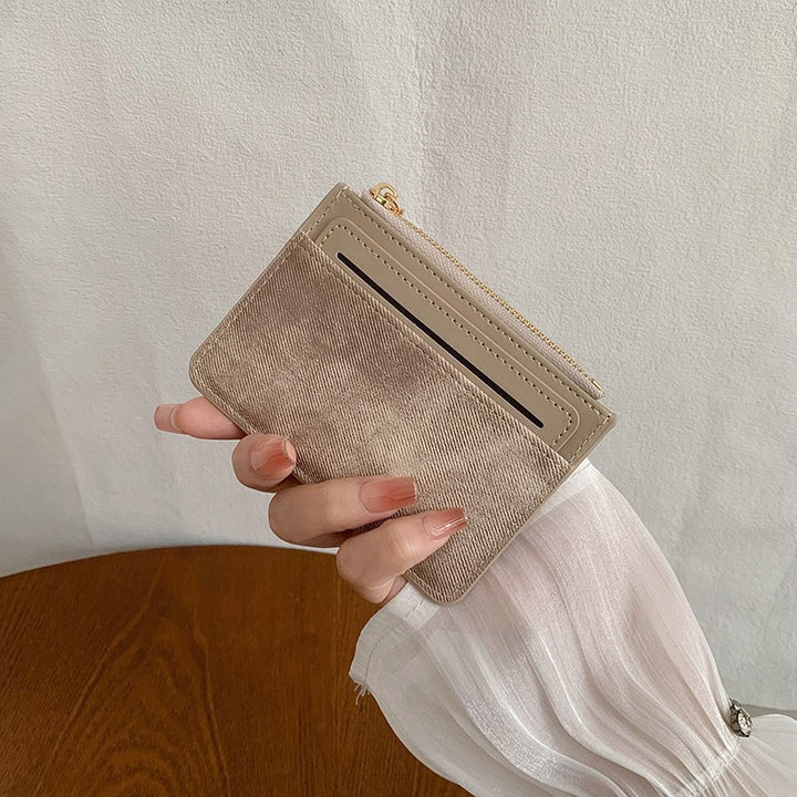 Textured Leather Cardholder Pouch