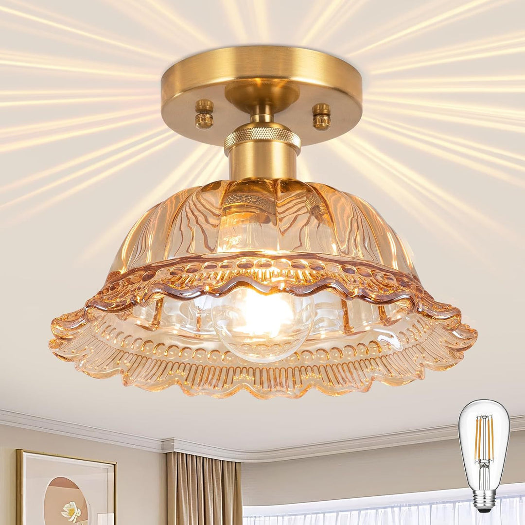 Elegant Glass Ceiling Light