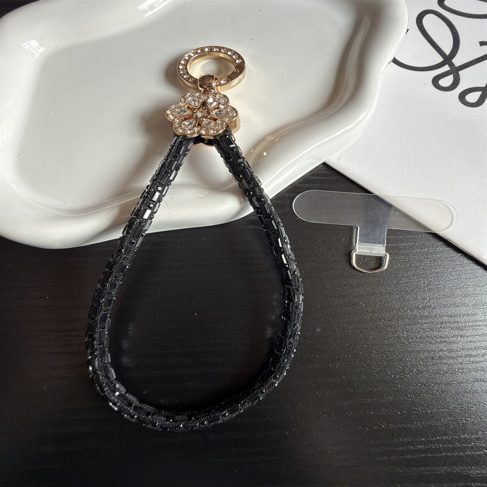 Elegant Crystal-Accented Keychain Holder Kalsten