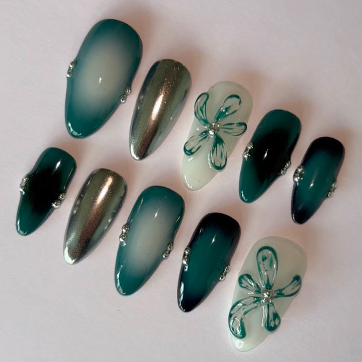 Premium Artistic Press-On Nail Set Kalsten