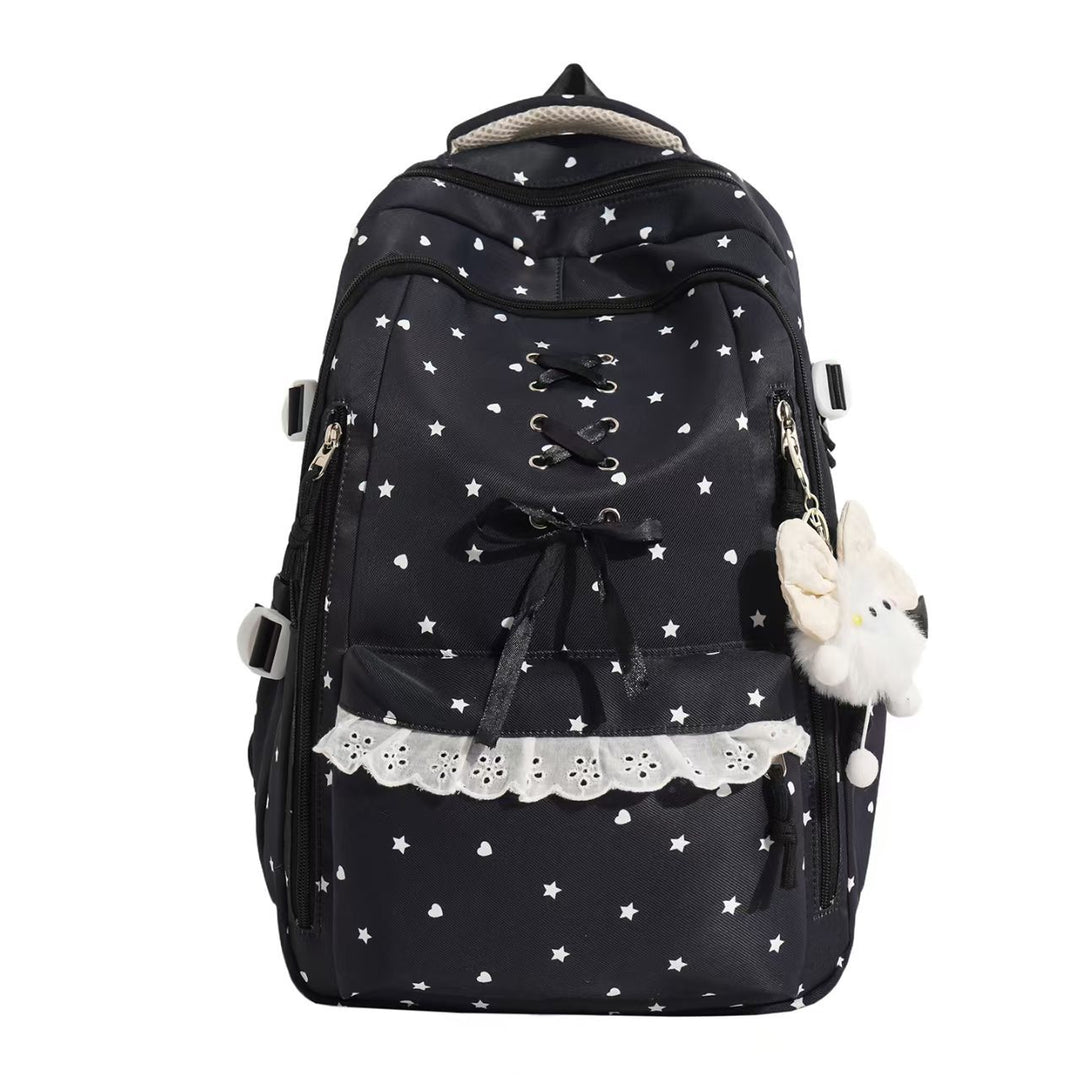 Backpack with Playful Star Motif and Elegant Details Kalsten