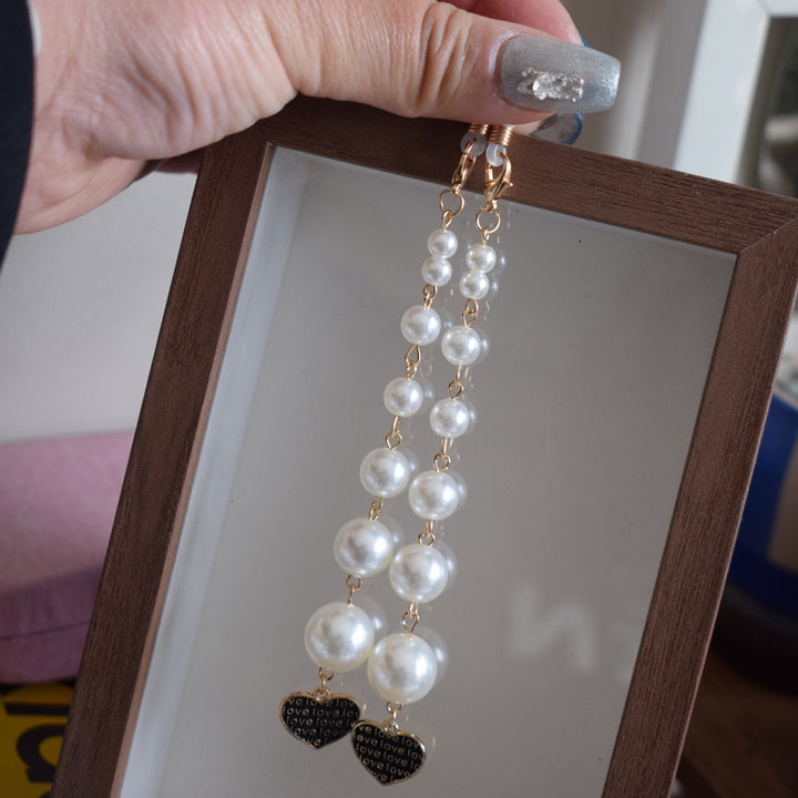 Glamorous Long Pearl Drop Earrings Kalsten