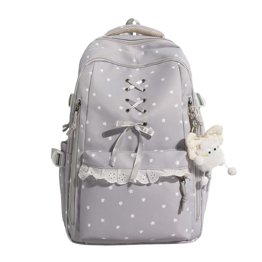Backpack with Playful Star Motif and Elegant Details Kalsten
