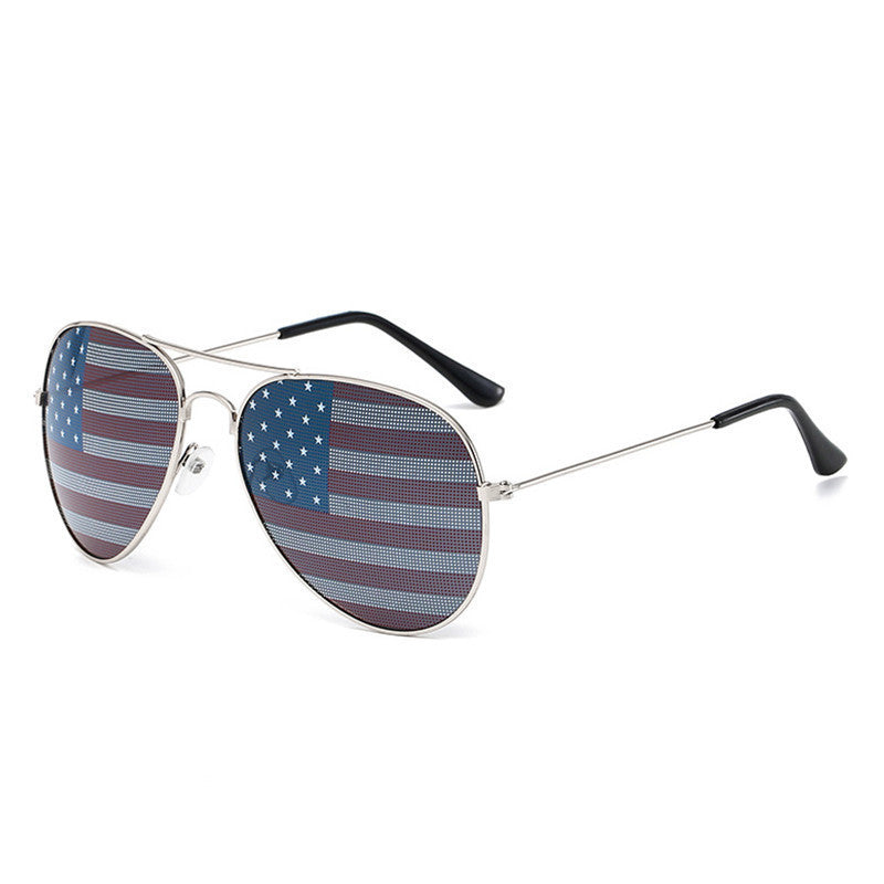 Patriotic Flag Aviator Sunglasses Kalsten