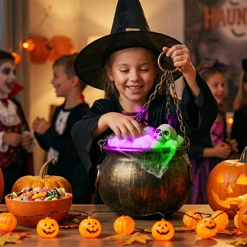 Spooky Illuminated Cauldron Decoration Kalsten