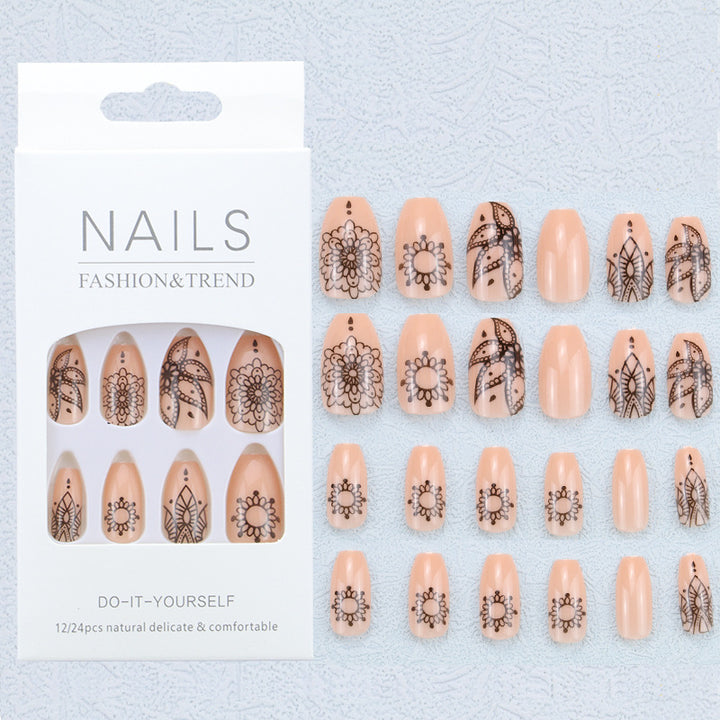 Artistic Graphic Press-On Nail Set Kalsten