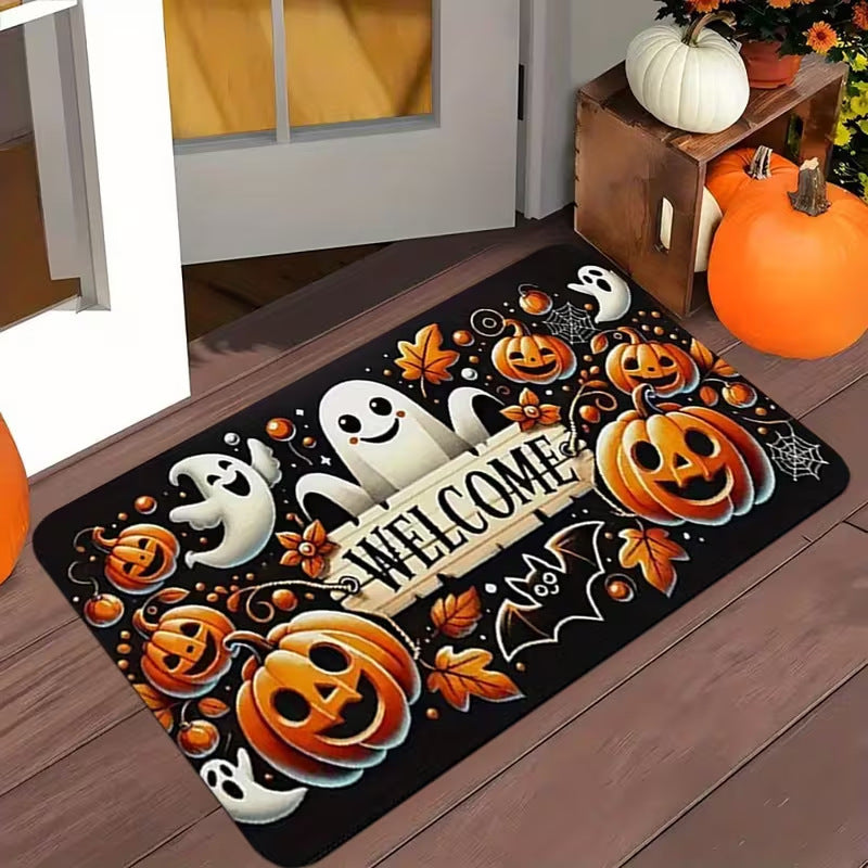 Halloween Themed Welcome Mat for Doorways