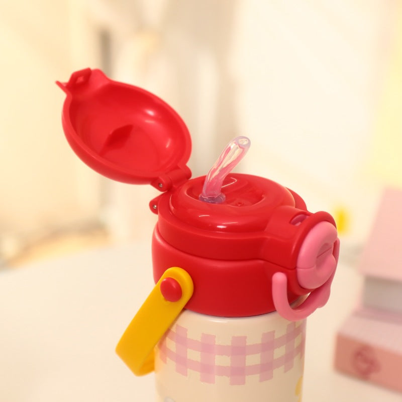 Insulated Stainless Steel Drink Bottle with Cheerful Flower Pattern Kalsten