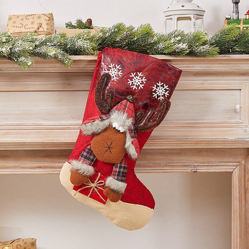 Festive Christmas stocking with nostalgic design Kalsten