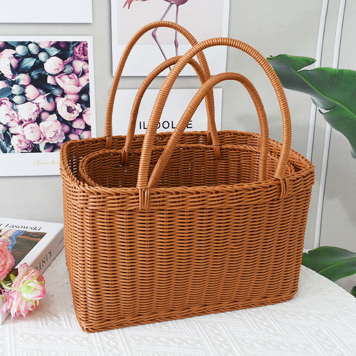 Woven Rattan Storage Basket Kalsten