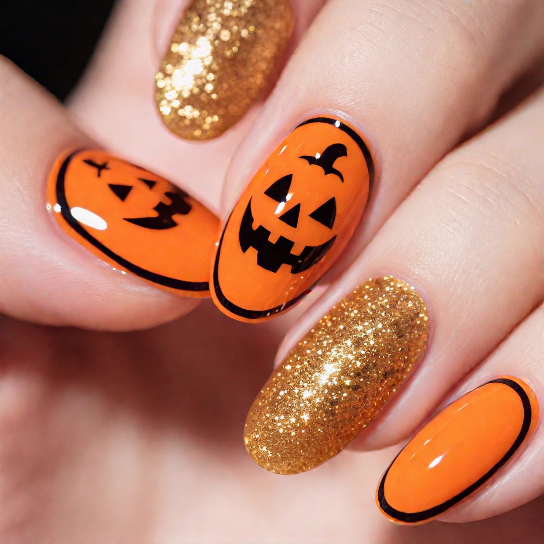 Festive Halloween Nail Art Enhancements Kalsten