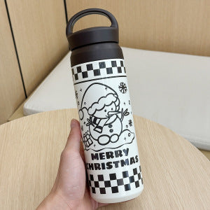 Women's thermos bottle with cute Christmas design Kalsten