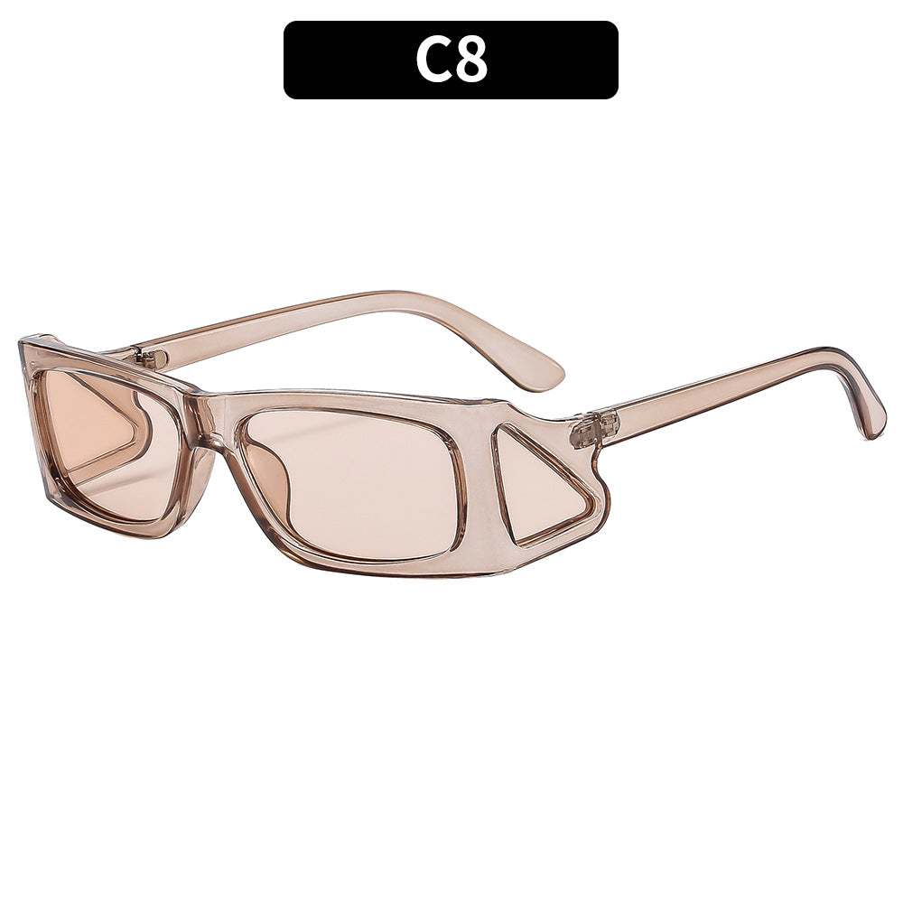 Futuristic Geometric Shield Sunglasses  1787664004
