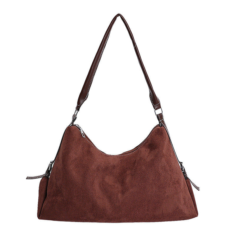 Elegant Suede Hobo Handbag