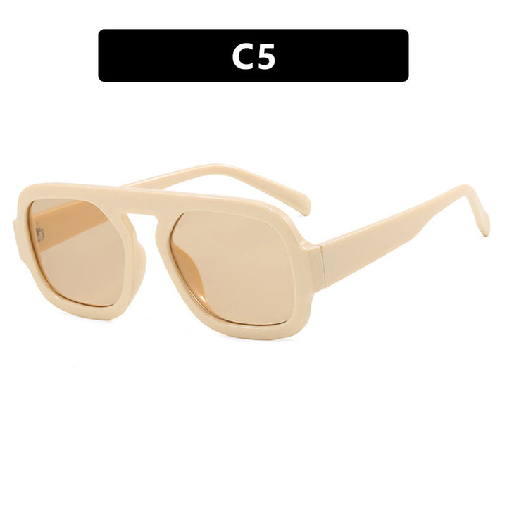 Women's modern oversized sunglasses in angular design Kalsten