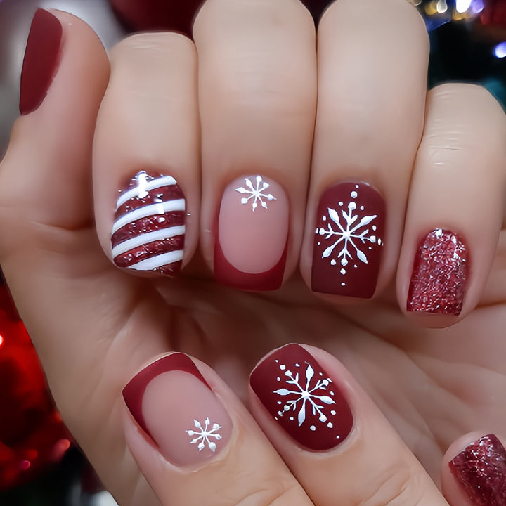 Festive Holiday-Themed Nail Art Set Kalsten