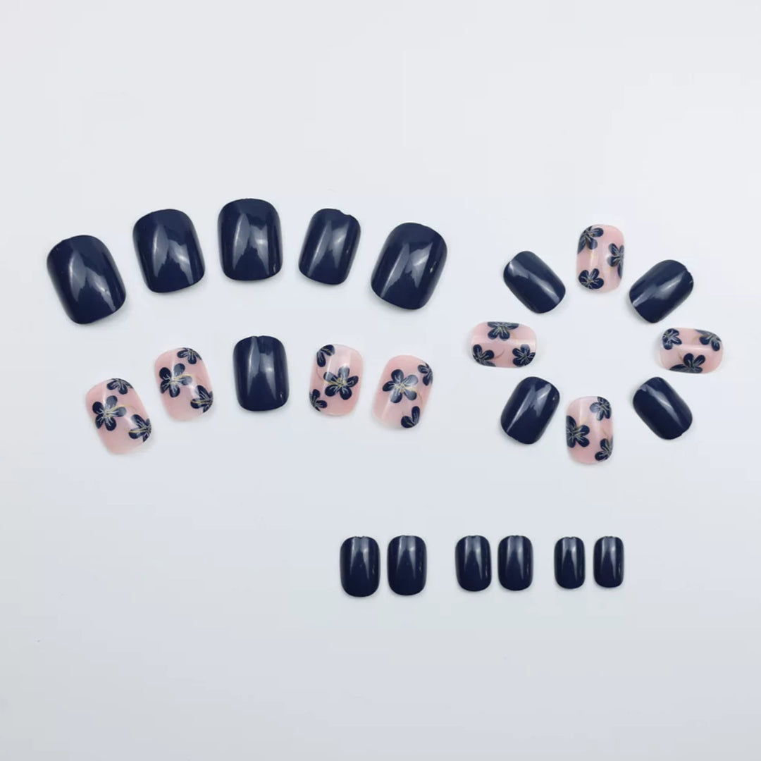 Artificial nails with elegant flower design Kalsten