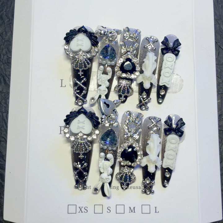 Decorative 3D Nail Art Clips