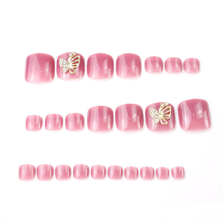 Stylish Decorative Press-On Toenails Set Kalsten