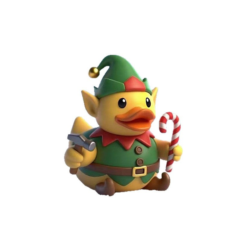 Funny rubber duck in craftsman's outfit Kalsten