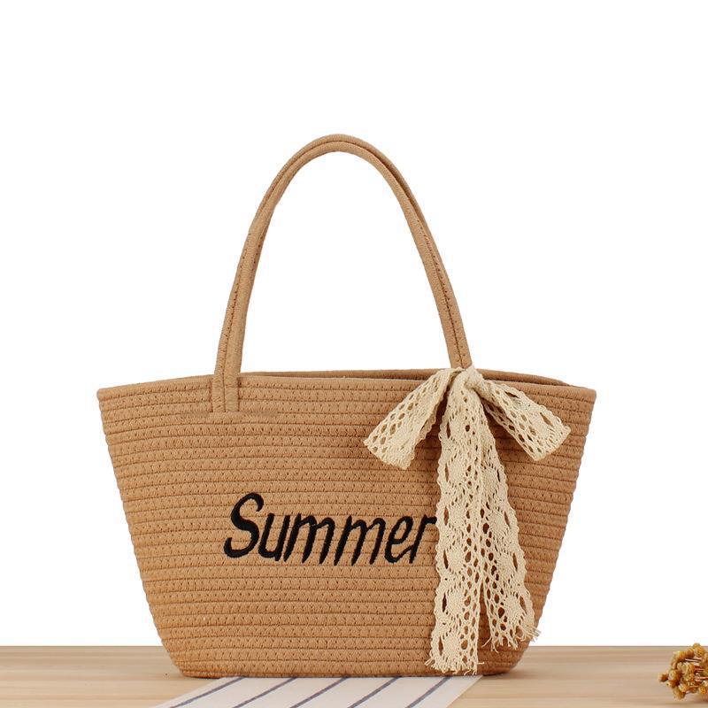 Beach bag in modern basket pattern Kalsten