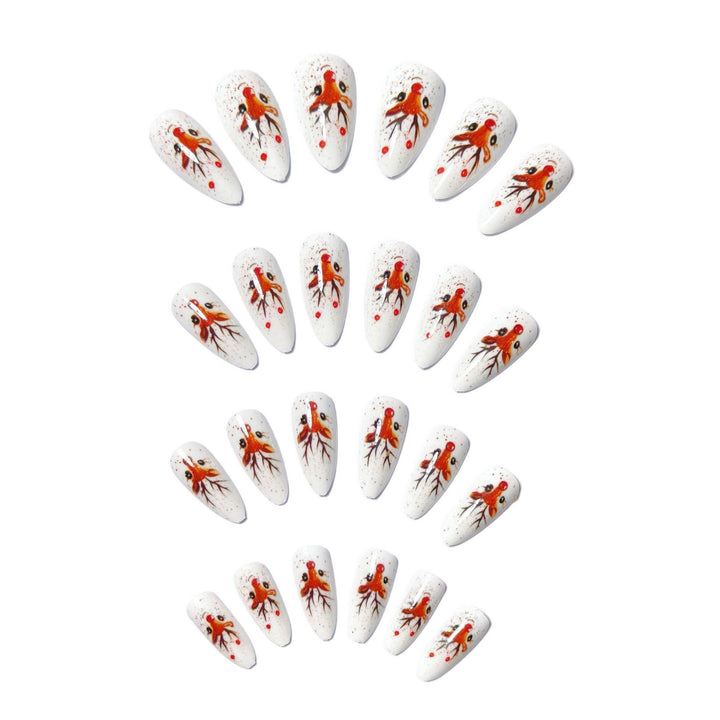 3D Reindeer-Themed Nail Art Kalsten