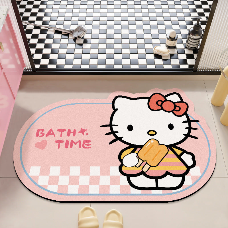 Cute Cartoon-Themed Bath Rug