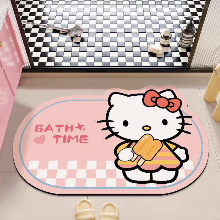 Cute Cartoon-Themed Bath Rug