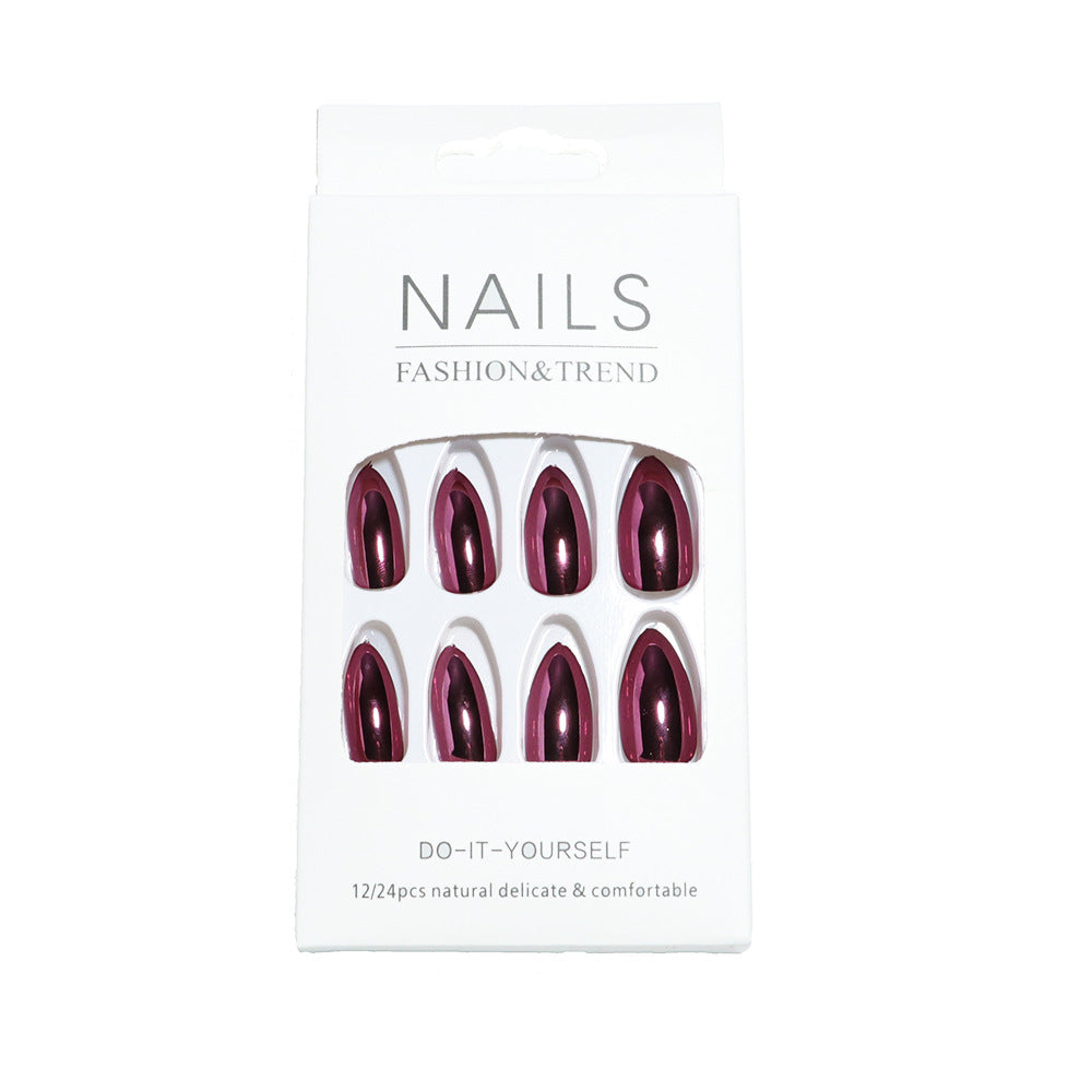 Premium Glossy Almond-Shaped Press-On Nails Kalsten 1787225060