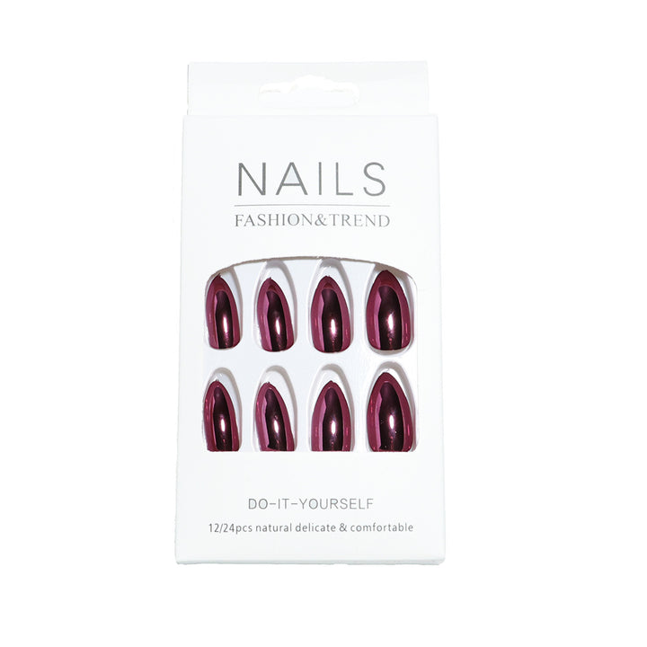 Premium Glossy Almond-Shaped Press-On Nails Kalsten 1787225060
