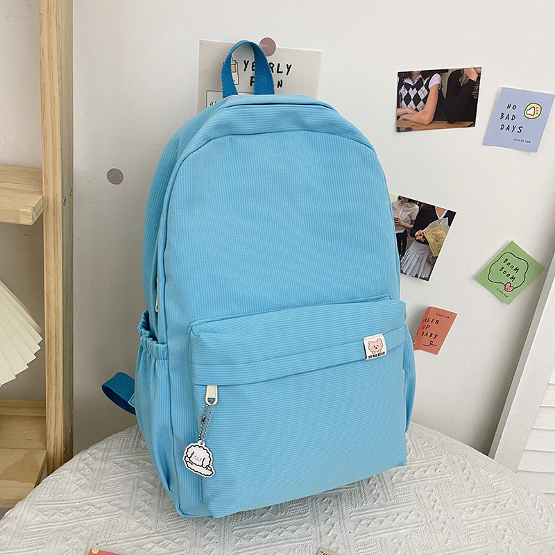 Casual Ruffled Texture Backpack