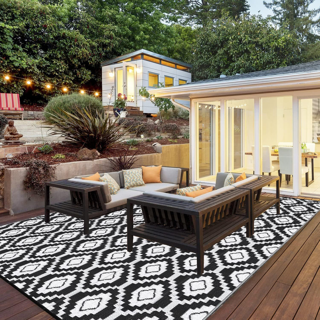 Outdoor Stripe Pattern Patio Mat