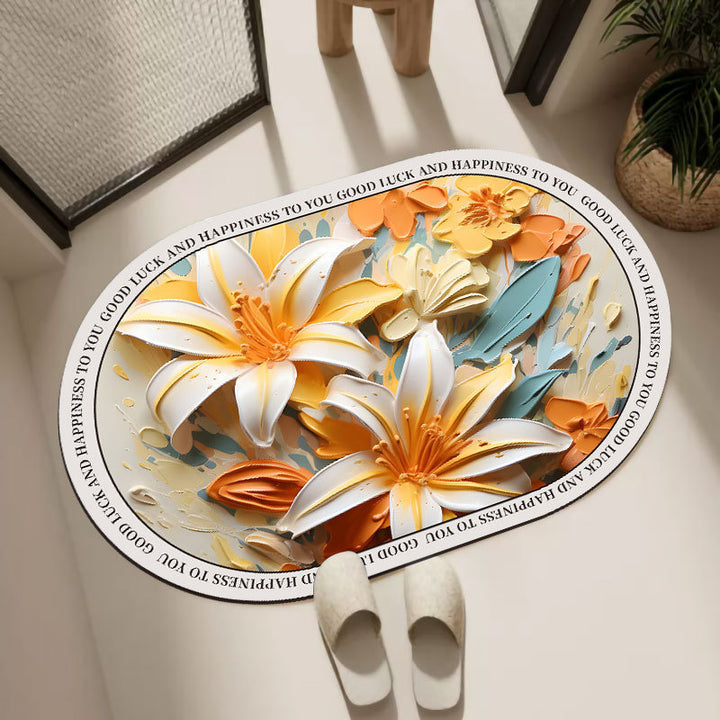 Oval Decorative Bath Mat