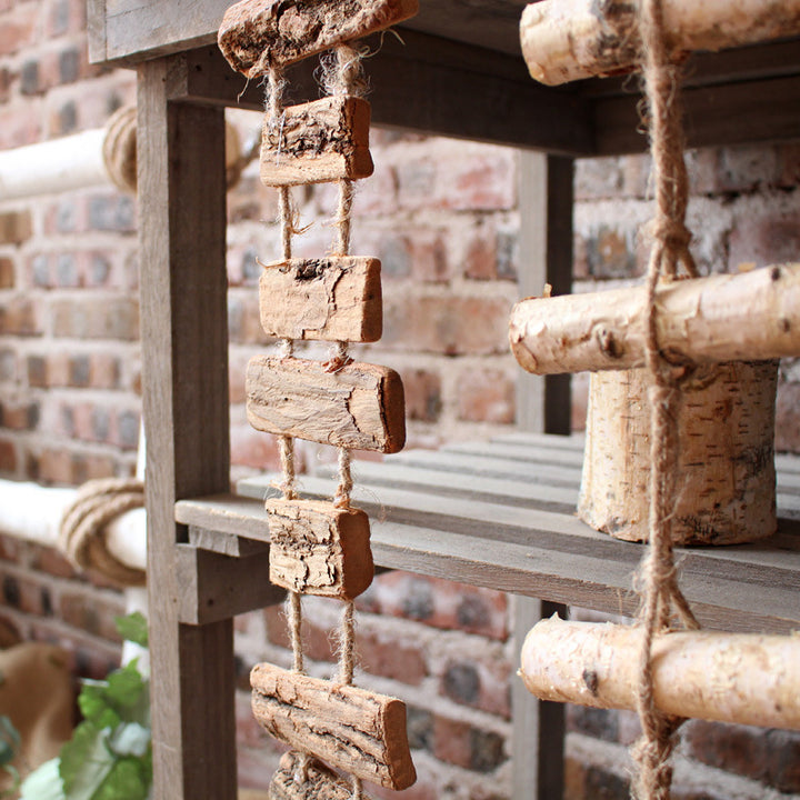Rustic wall hanging made of natural wood Kalsten