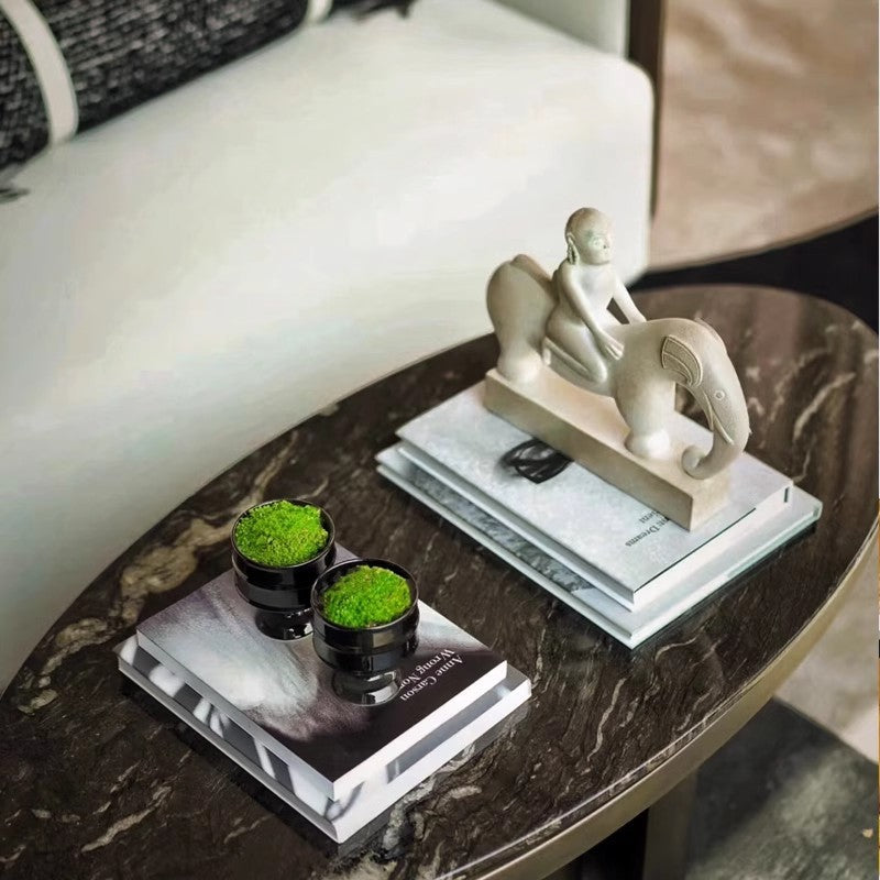 Artistic Elephant Rider Sculpture