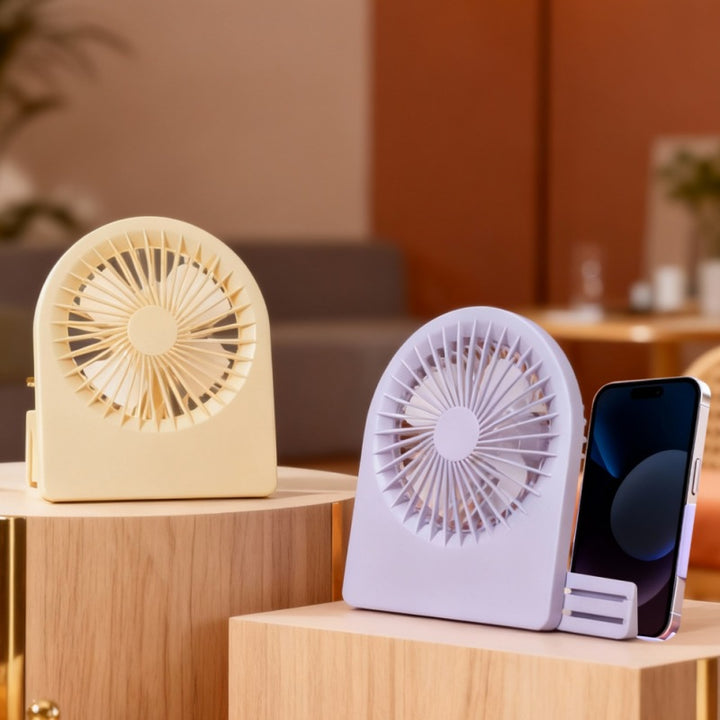 Ladies Compact Table Fan with USB Connection and Quiet Operating Modes Kalsten