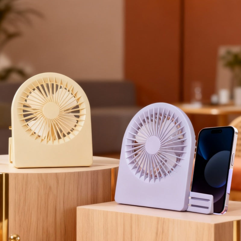 Portable table fan with USB connection and flexible tilt Kalsten
